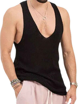 Men's Scoop Neck Knit Tank