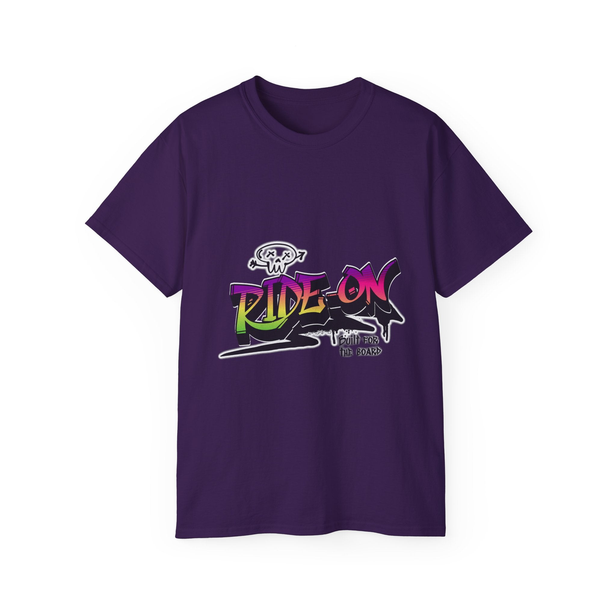 Ride-On - Unisex Cotton Tee (Front)