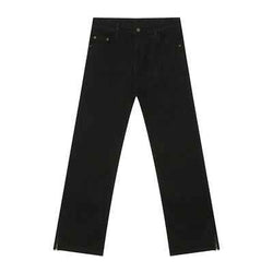 Side Zipper Slim Jeans