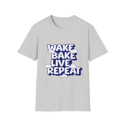 Wake Bake Live Repeat - Unisex T-Shirt (Front)