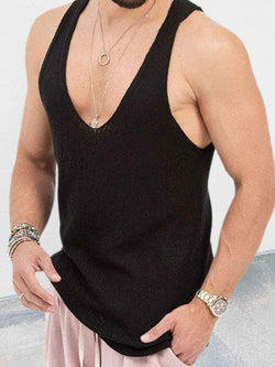 Men's Scoop Neck Knit Tank