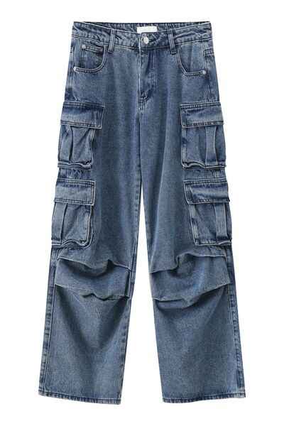 Jeans with Cargo Pockets