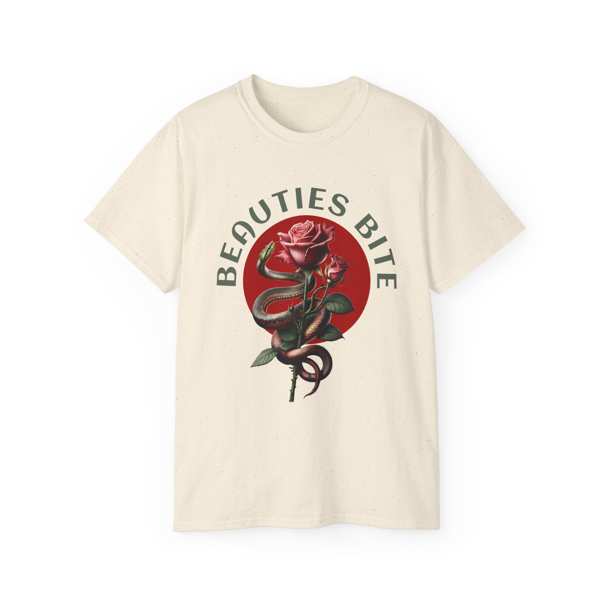 Beauties Bite - Unisex Cotton Tee (Front)