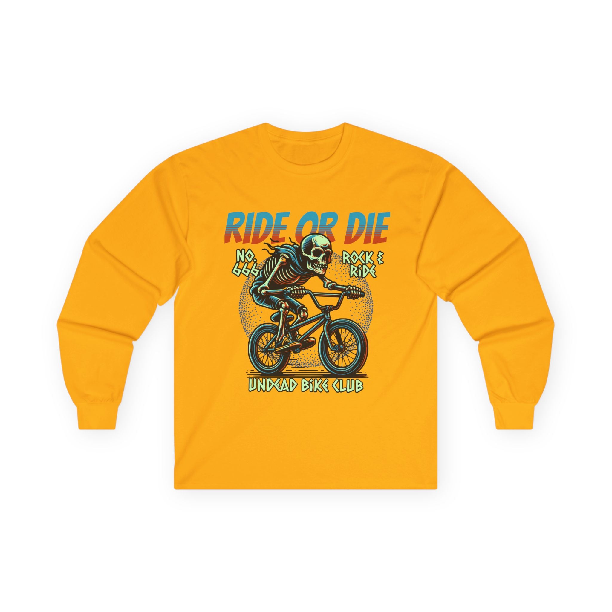 Ride Or Die - Unisex Cotton Long Sleeve Tee (Front)