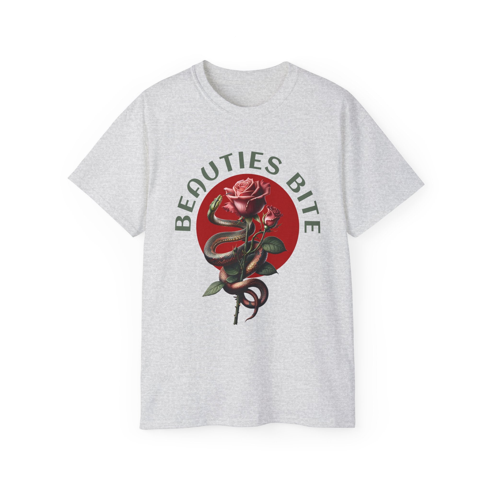 Beauties Bite - Unisex Cotton Tee (Front)