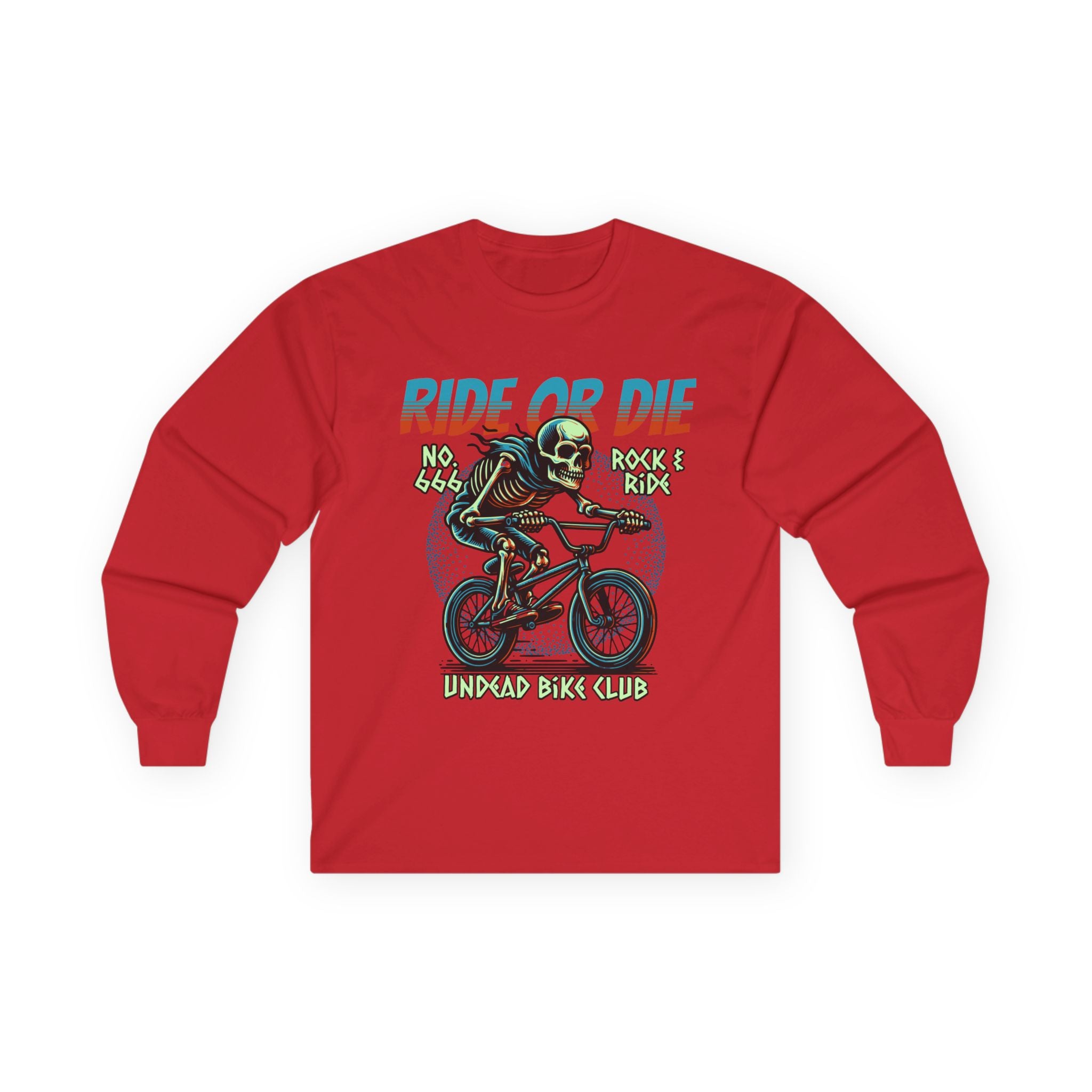 Ride Or Die - Unisex Cotton Long Sleeve Tee (Front)