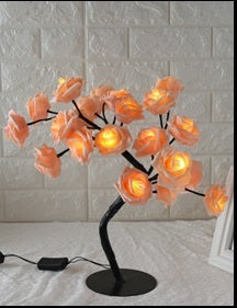 LED Rose Tree Table Lamp - Prime Zone