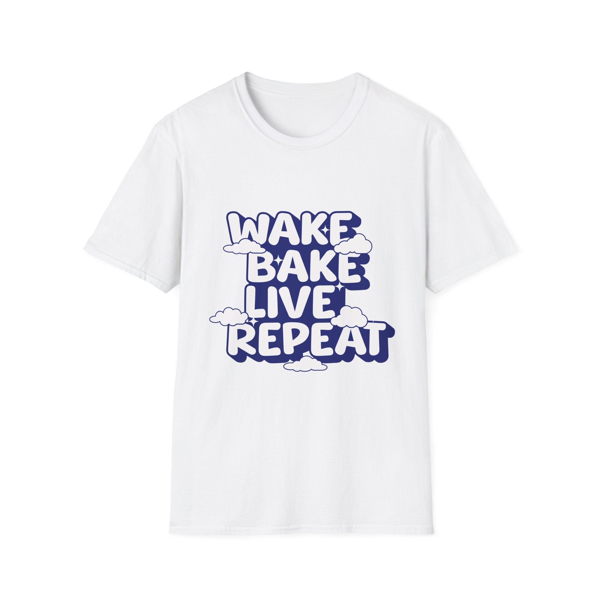 Wake Bake Live Repeat - Unisex T-Shirt (Front)