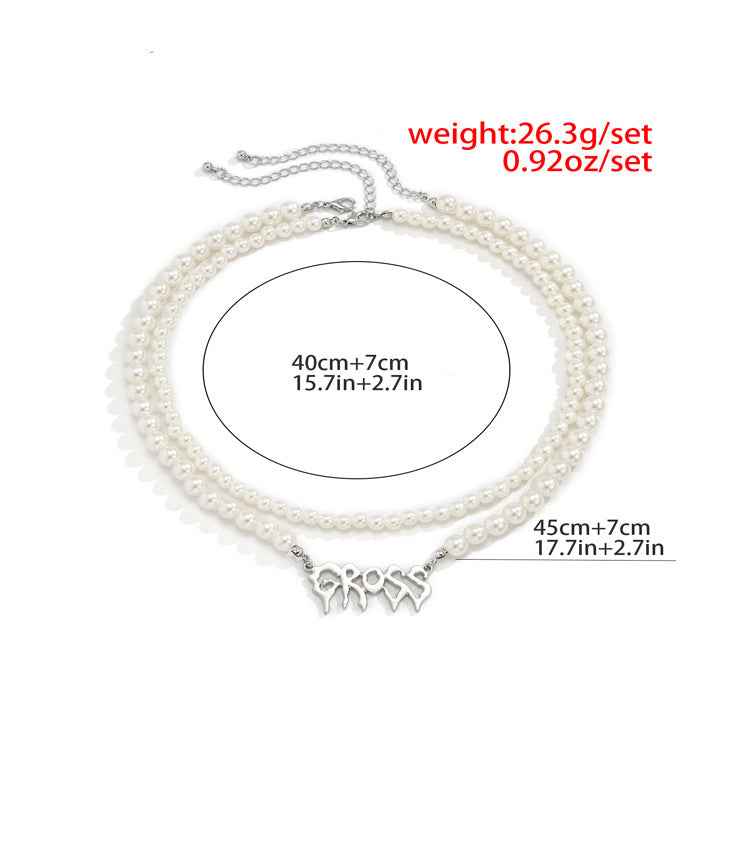 Gross Double Layer Pearl Necklace