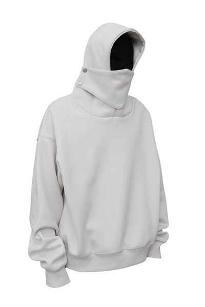 Men's Long Sleeve Hoodie with Mask