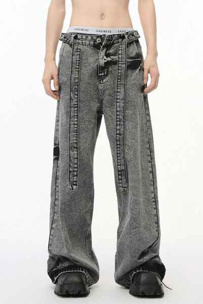 Wide Leg Jeans with Pockets