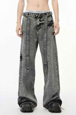 Wide Leg Jeans with Pockets