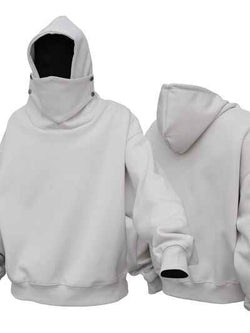 Men's Long Sleeve Hoodie with Mask