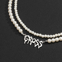 Gross Double Layer Pearl Necklace