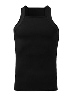 Men's Full Size Square Neck Wide Strap Tank Plus Size