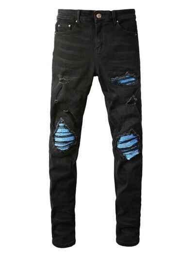 Men's Distressed Skinny Jeans