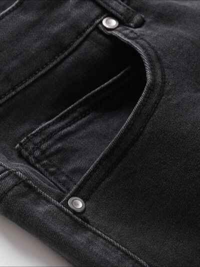 Men's Washed Bootcut Jeans