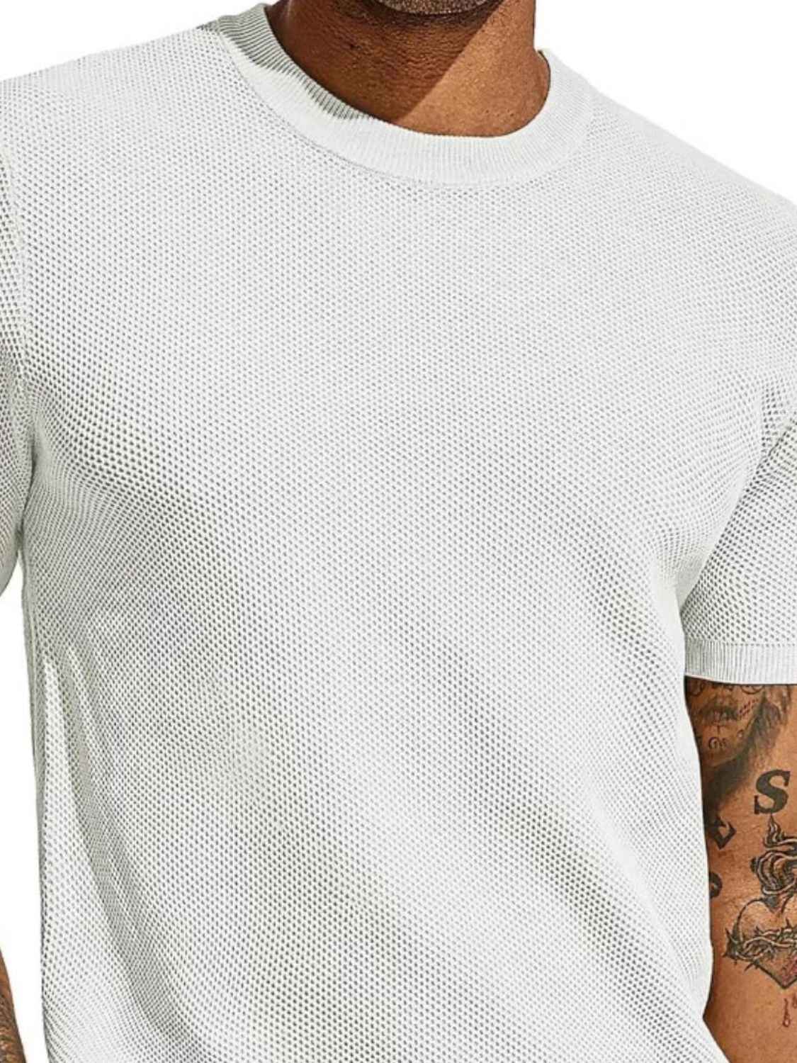 Men's Full Size Round Neck Short Sleeve T-Shirt Plus Size