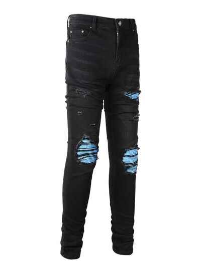 Men's Distressed Skinny Jeans