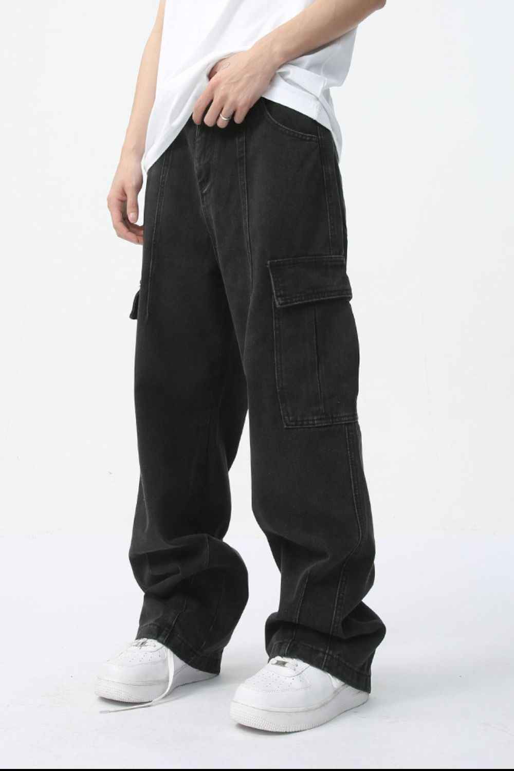 Men's Straight Cargo Jeans