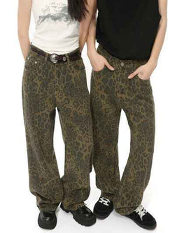 Leopard Jeans with Pockets