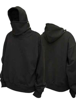 Men's Long Sleeve Hoodie with Mask